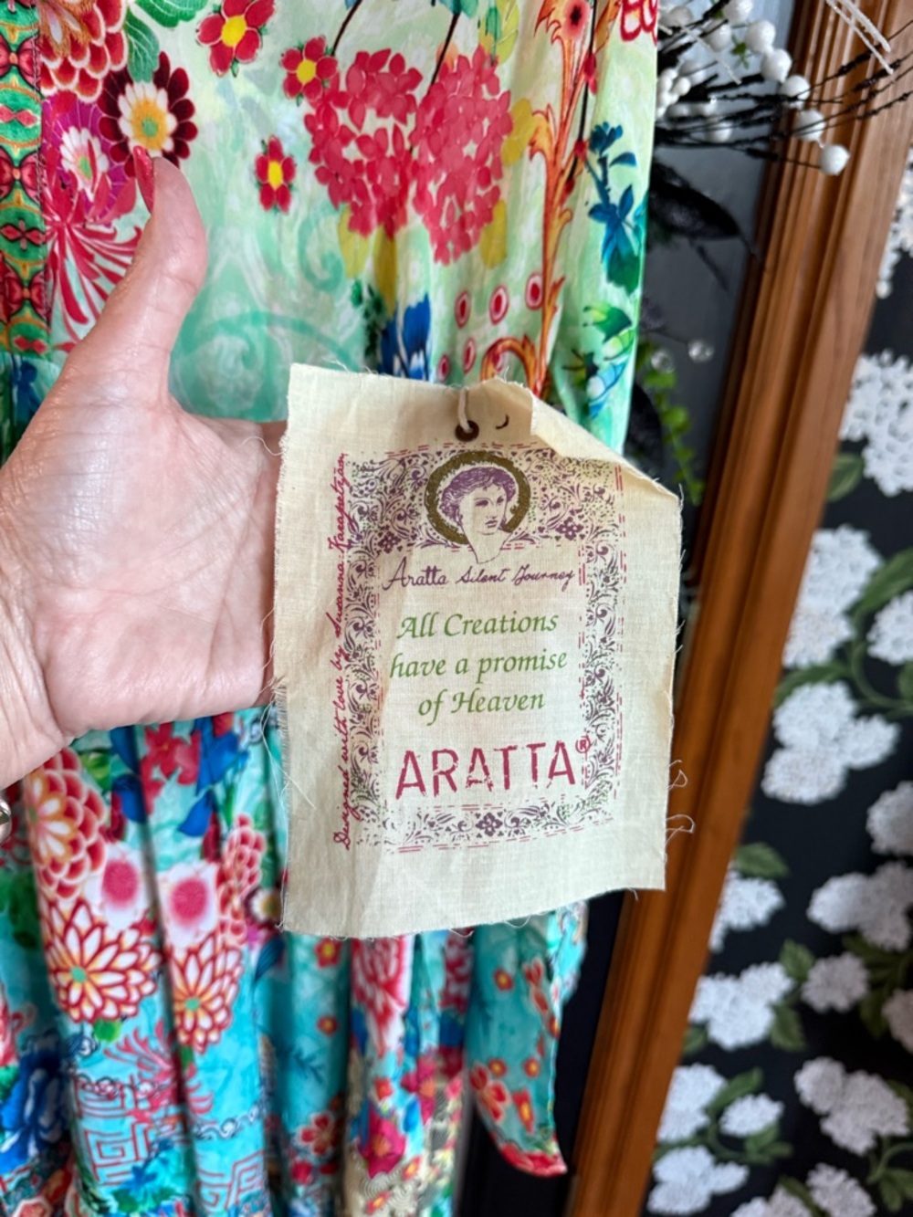NEW - Aratta Floral Dress - Picture 8 of 8